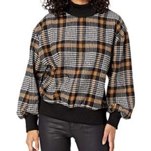 DONATED Anthropologie J.O.A. plaid “Burberry”sweater. Washed- never worn. 5 ⭐️